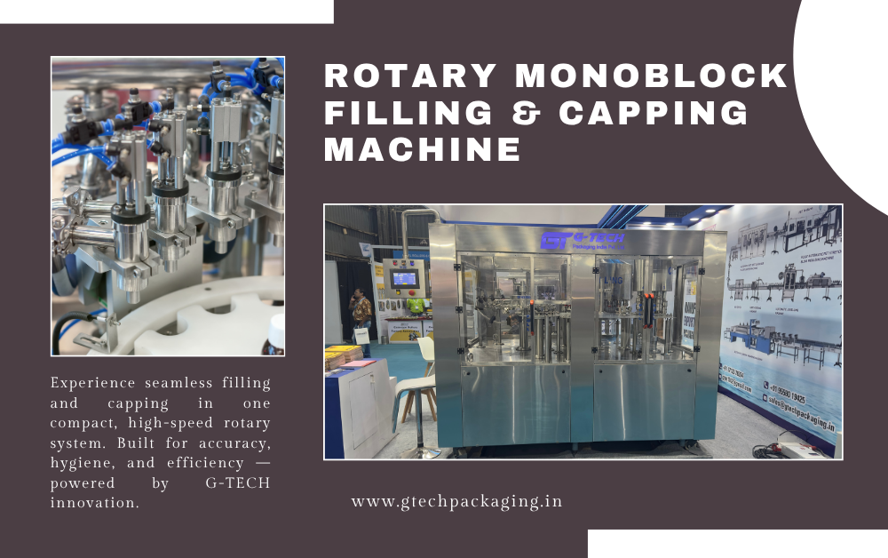 G-TECH Rotary Monoblock Filling & Capping Machine