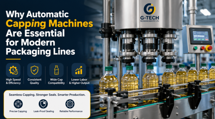 Why Automatic Capping Machines Are Essential for Modern Packaging Lines automatic capping machine